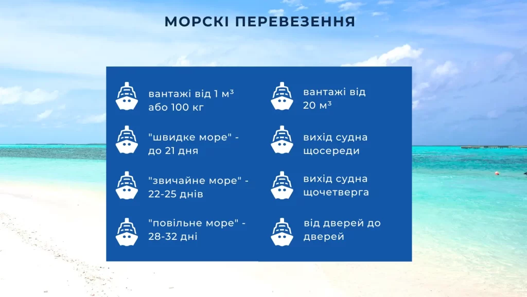 морські перевезення