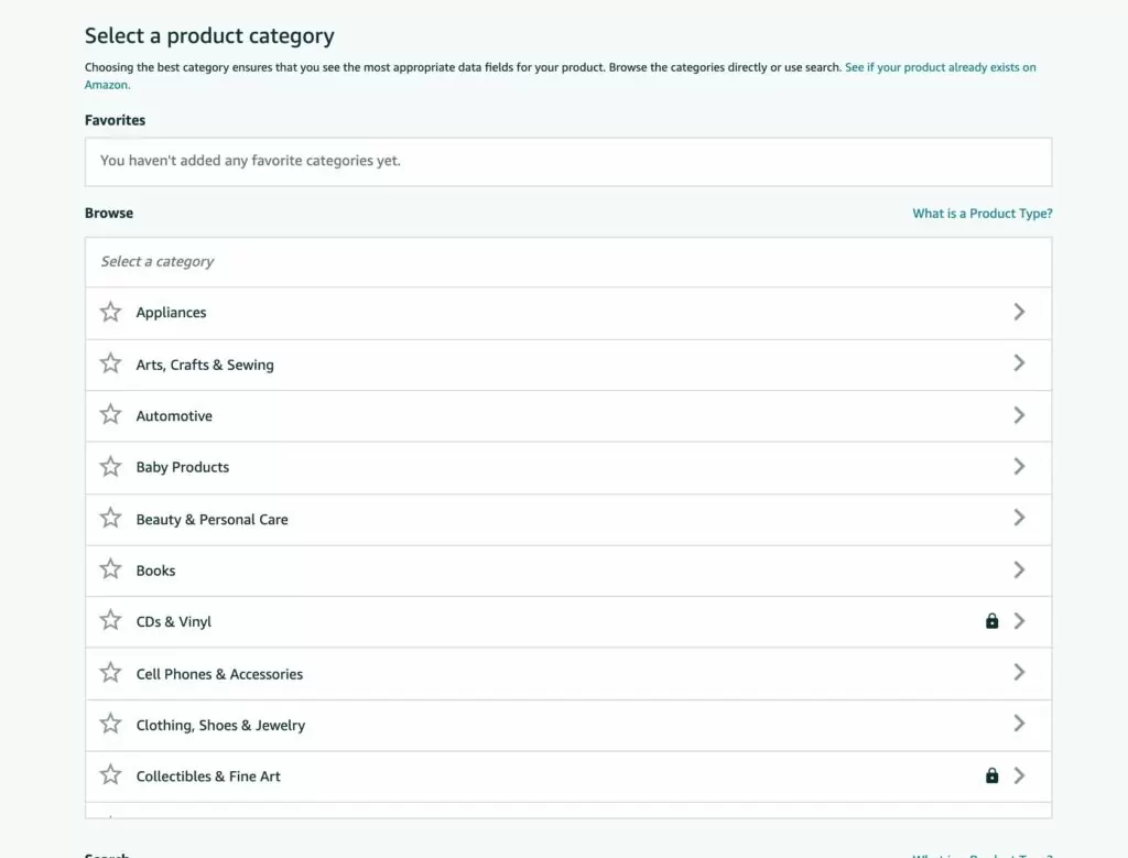 добавление нового товара на amazon
